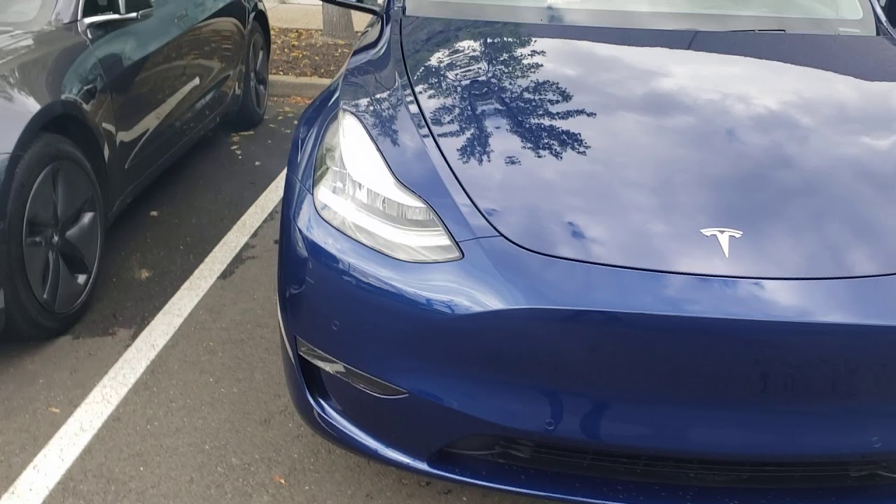 The new Tesla model Y  Dual motor  All wheel drive