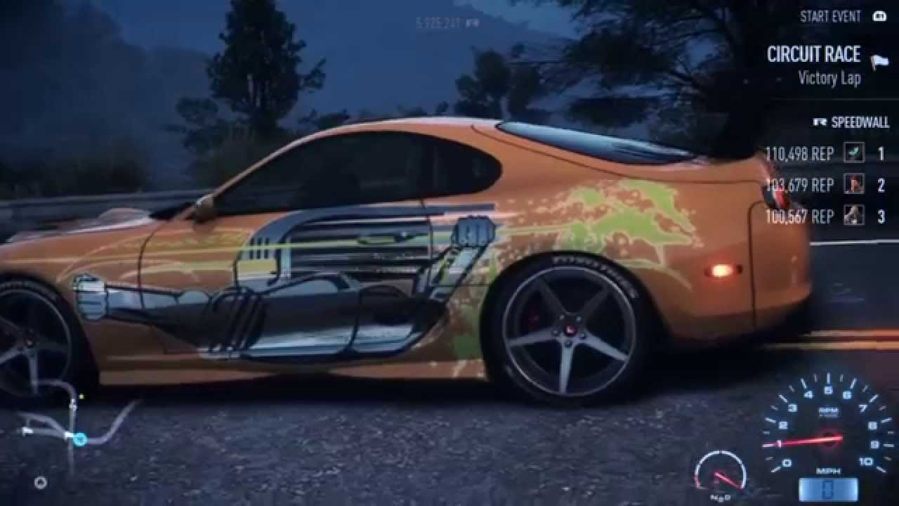 Need For Speed 2015: Fast And The Furious Brian's Supra Car Surprise!