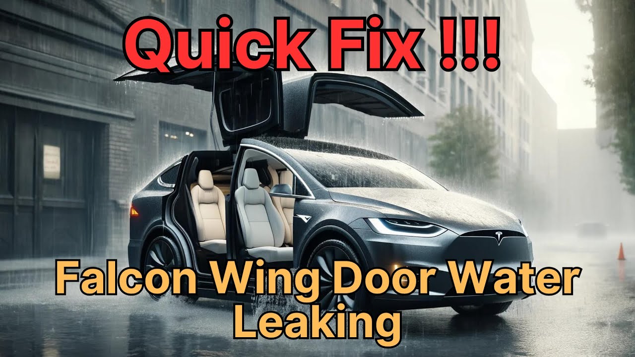 Быстрое решение!!! Проблема с протечкой воды в двери Falcon Wing на Tesla Model X