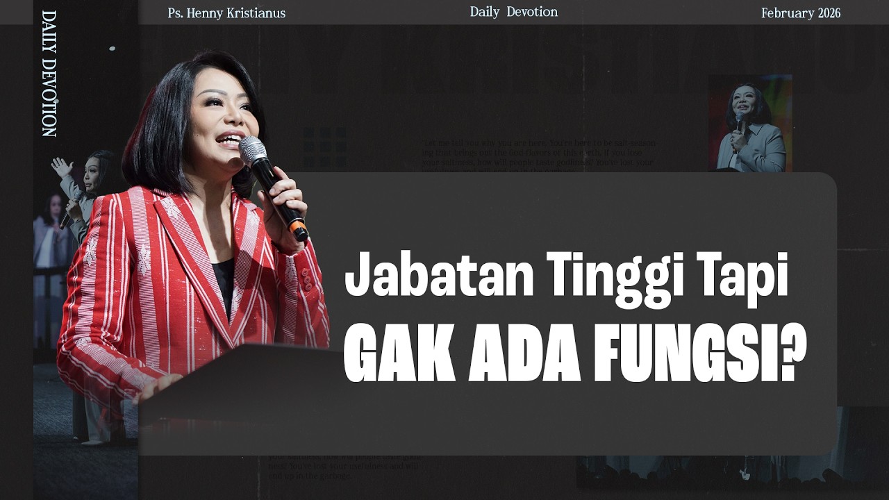 Pemimpin Sejati Bukan Minta Dilayani - Ps. Henny Kristianus