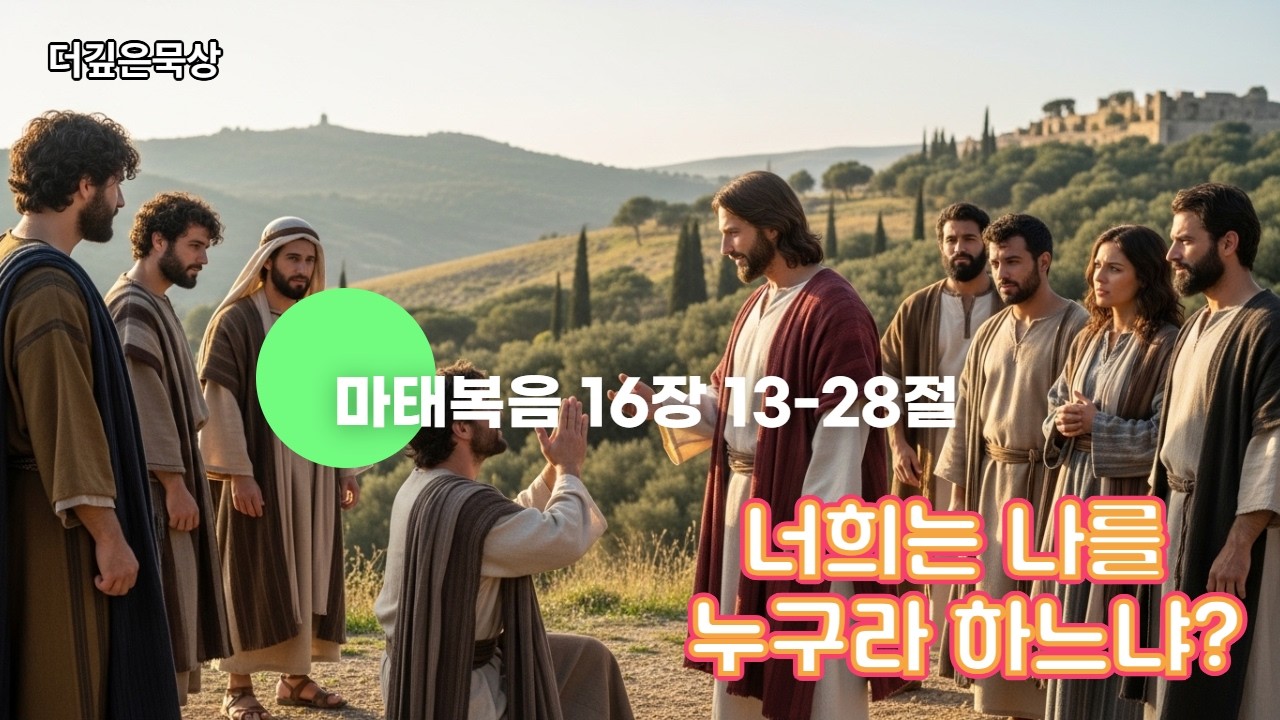 [더깊은묵상] 마16:13-28 #생명의삶 #매일말씀묵상 #큐티 #만나
