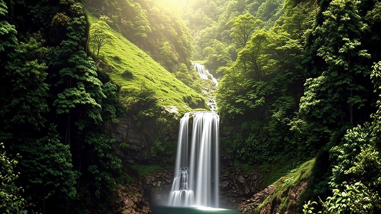 RELAXING INSTRUMENTAL MUSIC PIANO 🌲 AND WATER SOUNDS AMBIENCE FOR STRESS RELIEF TONIGHT