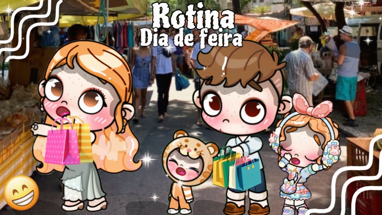 Rotina dia de feira 🥨🛍️ avatar world