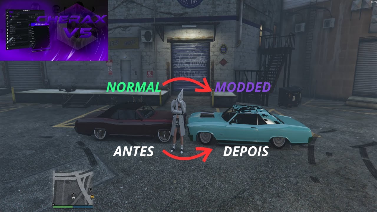 Como fazer CARROS MODDED no GTA 5 PC com MOD MENU CHERAX