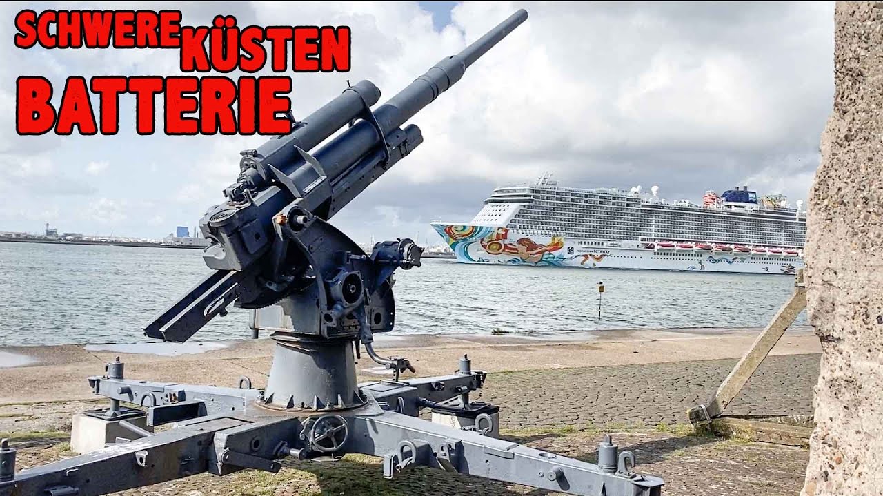 Hitlers Schwere Küstenbatterie  Bunker in Holland  aus dem Krieg