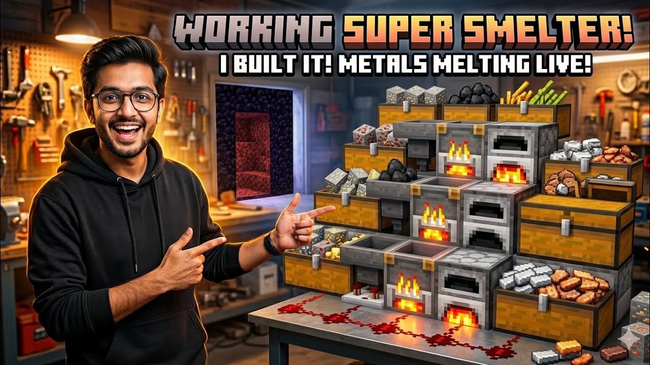 Making super smelter to smelt 10,000 items at once| #7