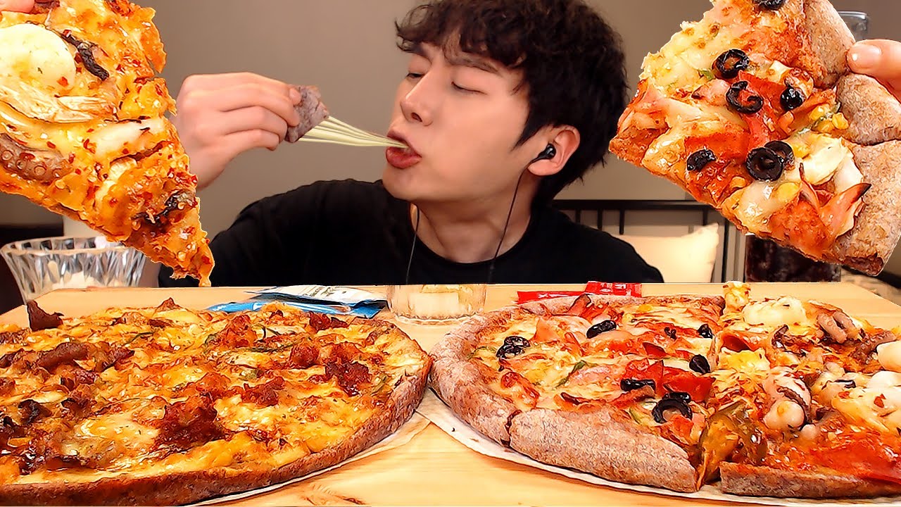 MUKBANG|피자리뷰 먹방|전주불백,부산,목동피자|KOREAN PIZZA EATING SOUNDS [SIO ASMR 시오]