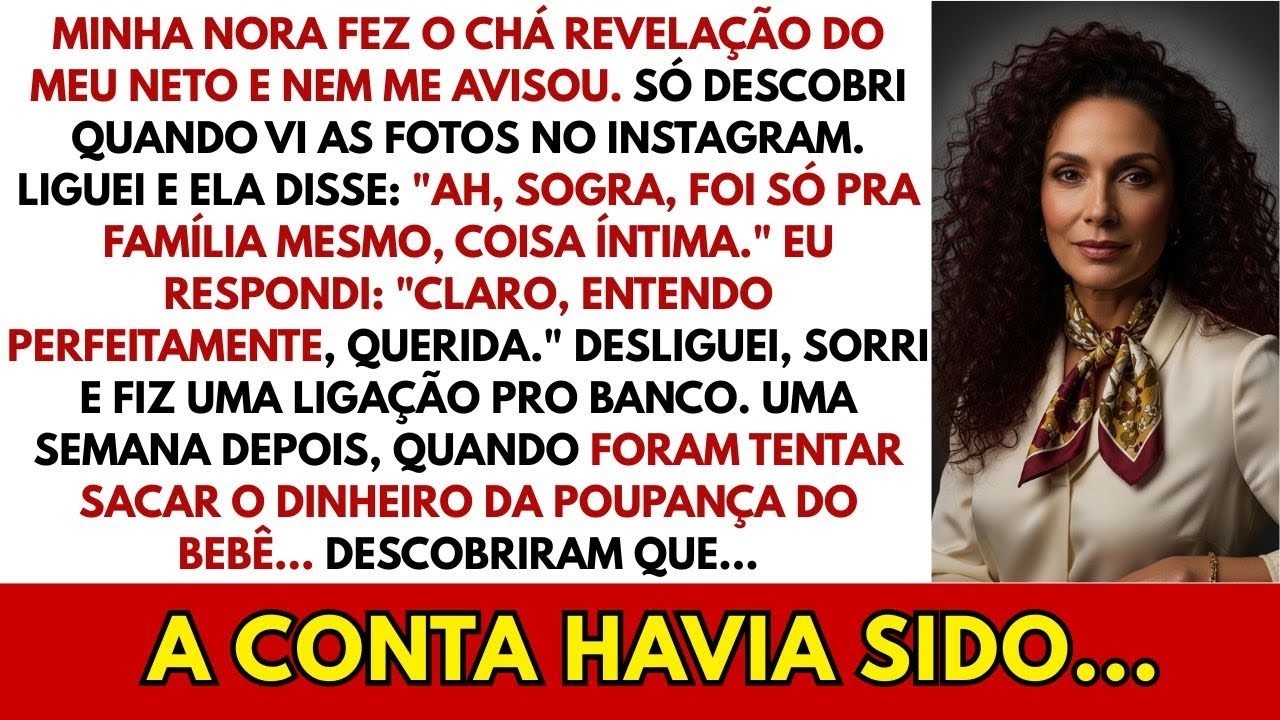 Minha Nora Me Excluiu do Chá Revelação — Uma Semana Depois, a Verdade Veio à Tona...