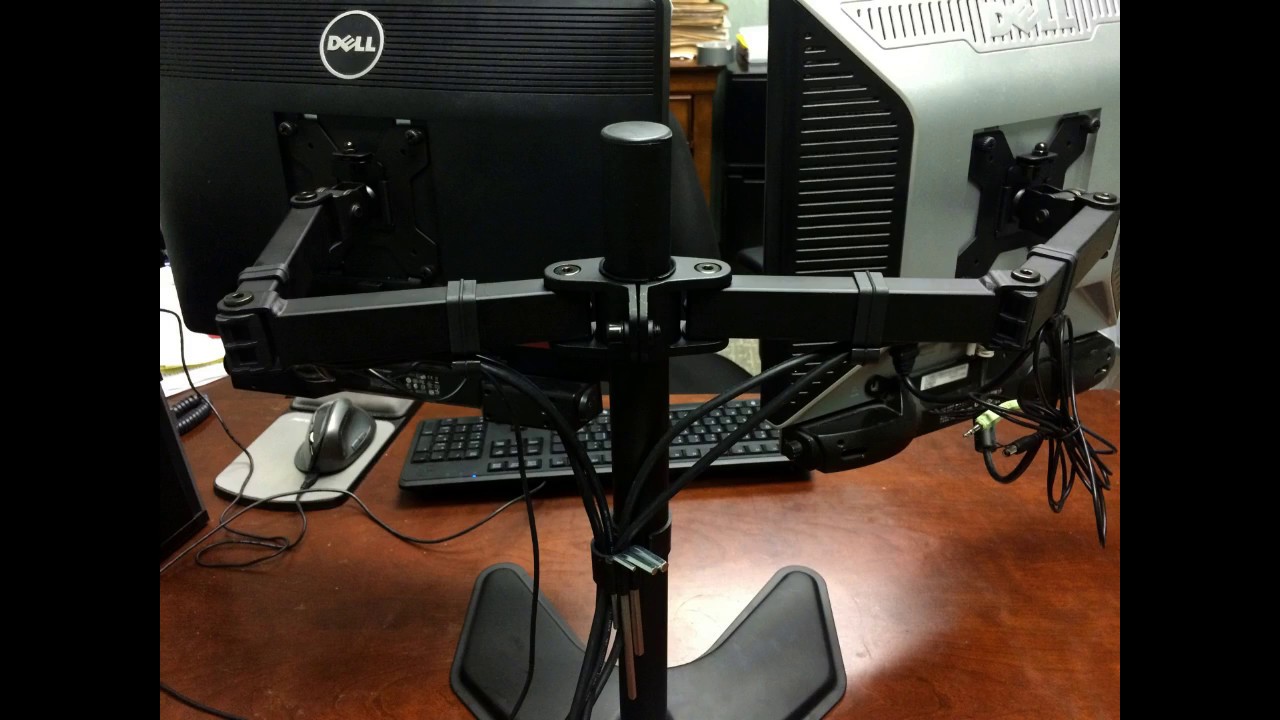 Best Choice Products Adjustable Dual LCD Monitor Stand up to 27 inches