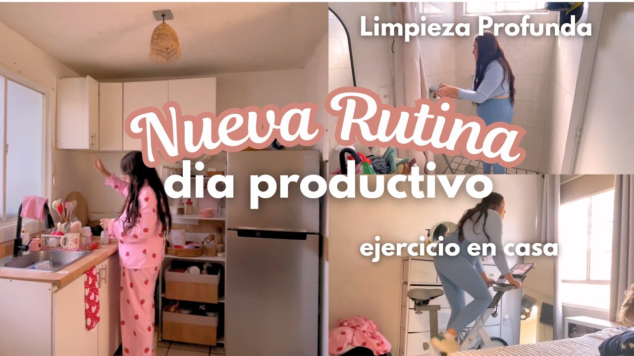 🏠CAMBIOS PARA BIEN ☀️Mañana Productiva + Ejercicio en Casa + Limpieza de Lunes 