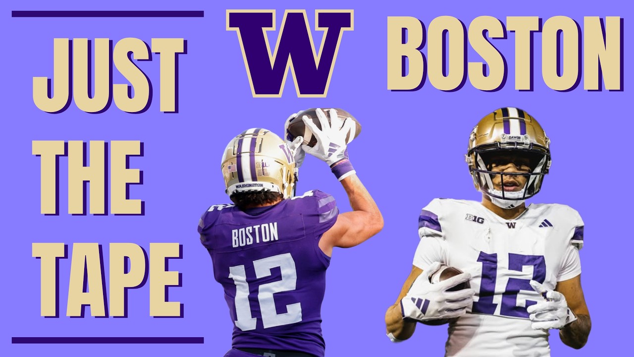 Washington WR Denzel Boston vs Illinois (10/25/2025) - EVERY Target & Touch (Plus Blocking)