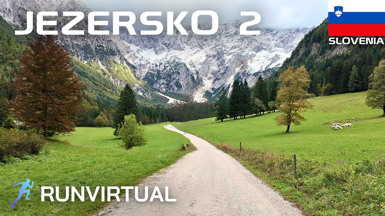Running in Slovenia: Jezersko Alpine Valley in Autumn