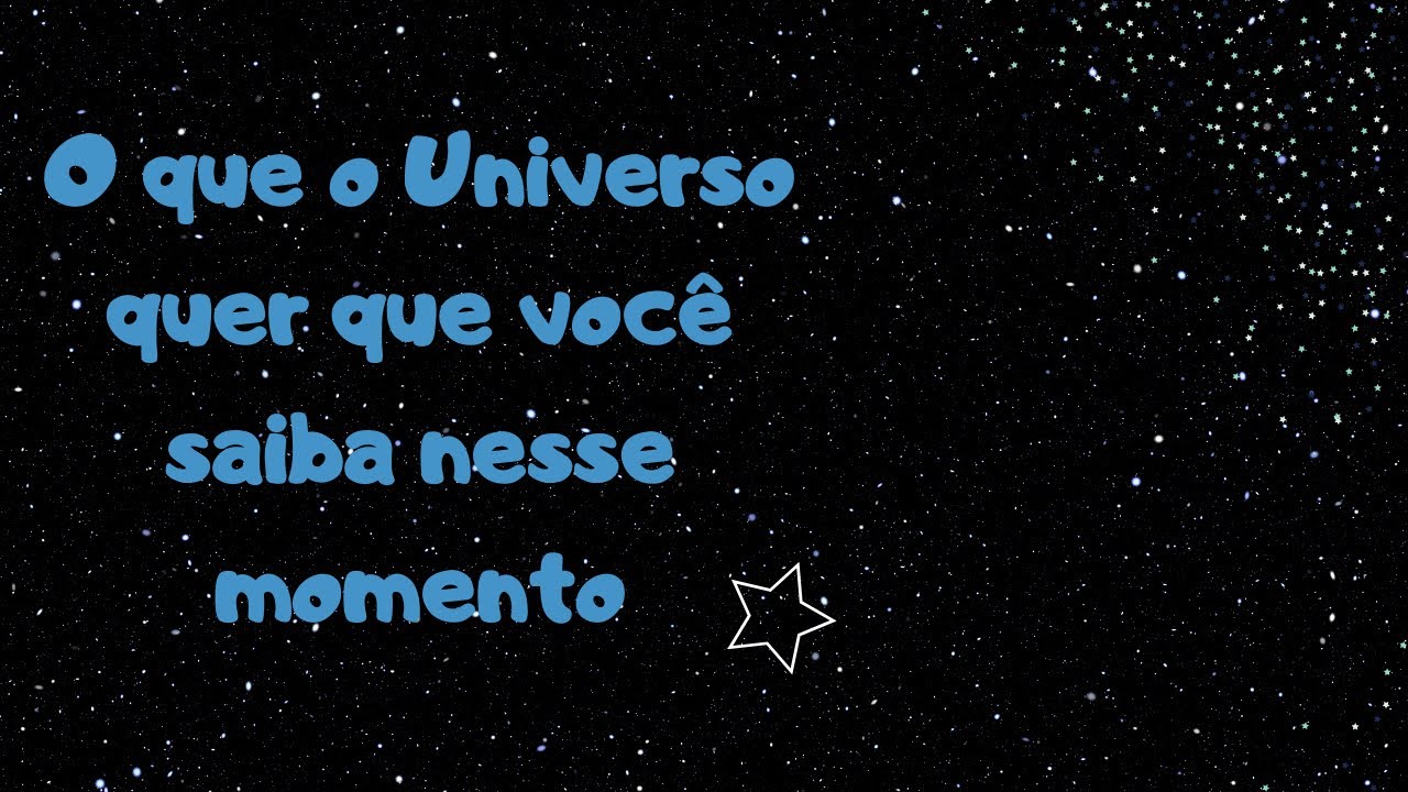 O que o Universo quer que vocês saibam nesse momento ?? ✨