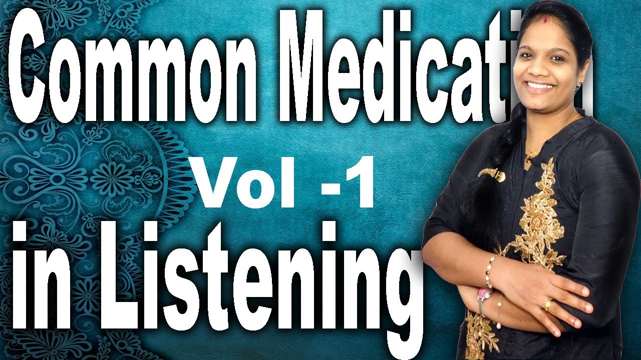 Common Medication In  OET Listening | Vol - 1 | Listening Class OET | Malayalam