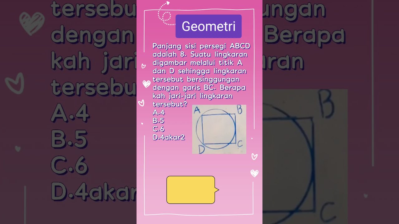 LanjutanSoalGeometri Trik MudahOlimpiade #maths #soalolimpiade