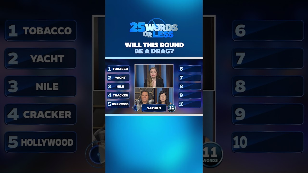 Будет ли этот раунд таким скучным? 💰️ На кону 10 000 долларов! 🫣 #25WordsorLess #gameshow #meredi...