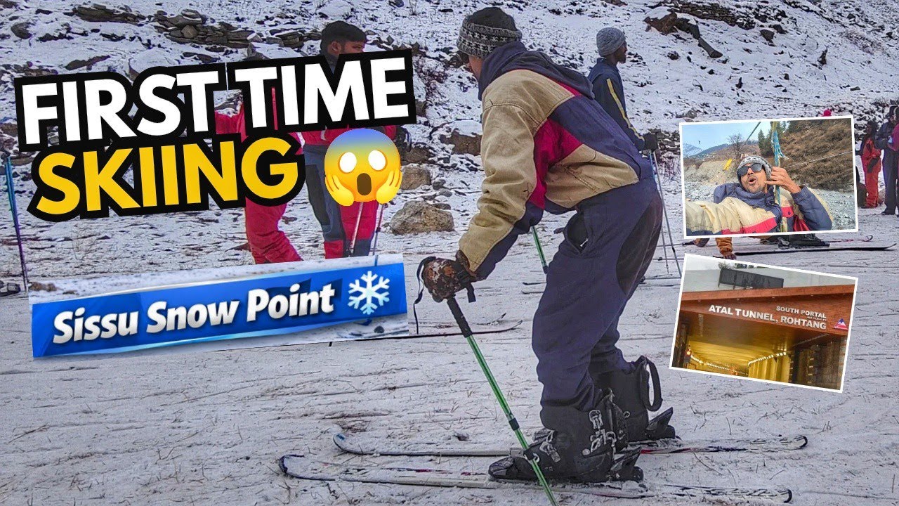 Manali Adventure Vlog 2026 😱 First Time Skiing in Sissu ❄️ Solang Valley Zipline & Atal Tunnel Ride 