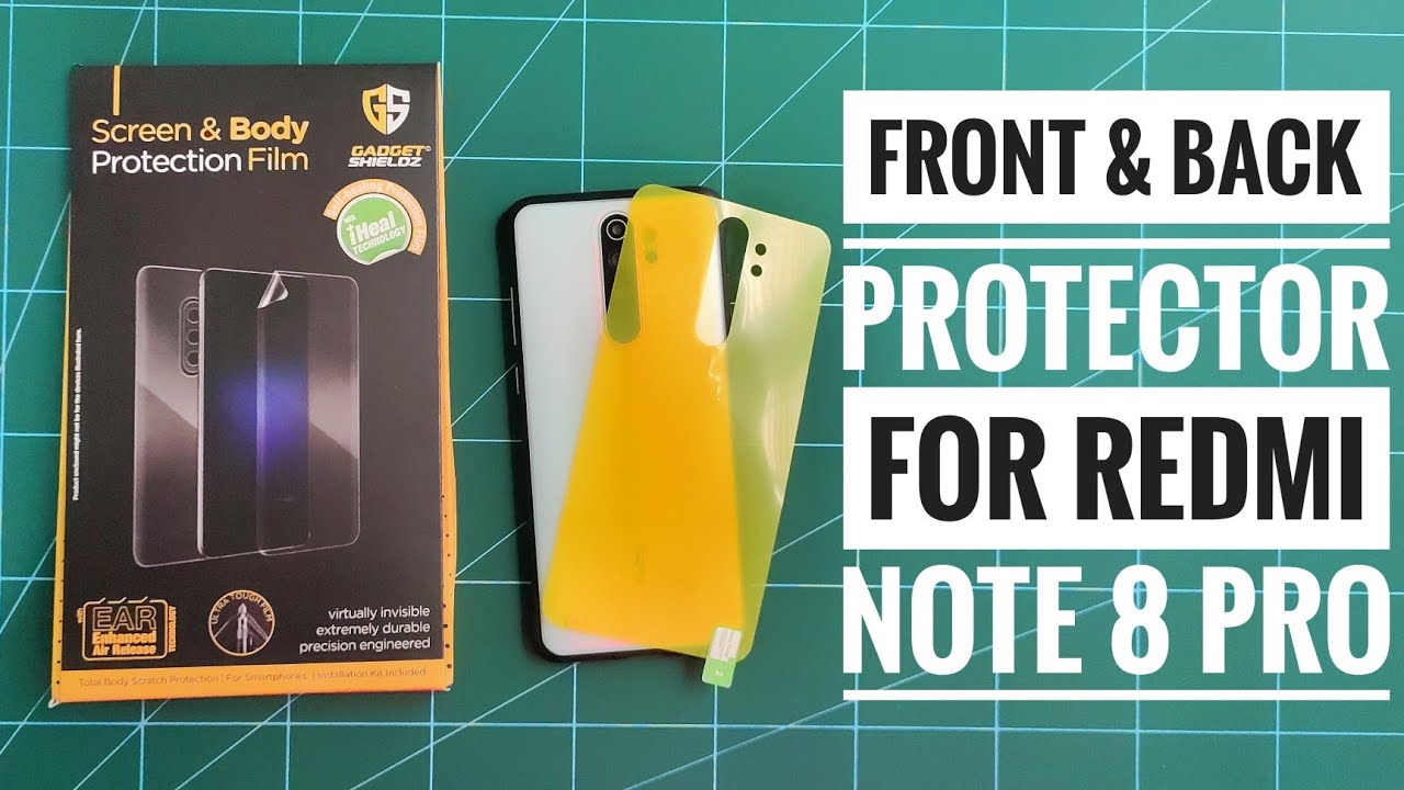 Redmi Note 8 Pro Best Front & Back Protector | Back & Front Protector for Redmi Note 8 Pro