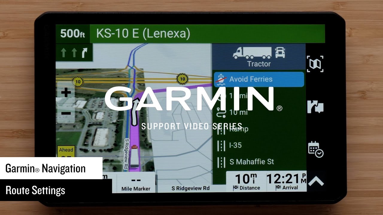 Поддержка Garmin | Настройки навигации на автомобильном устройстве Garmin