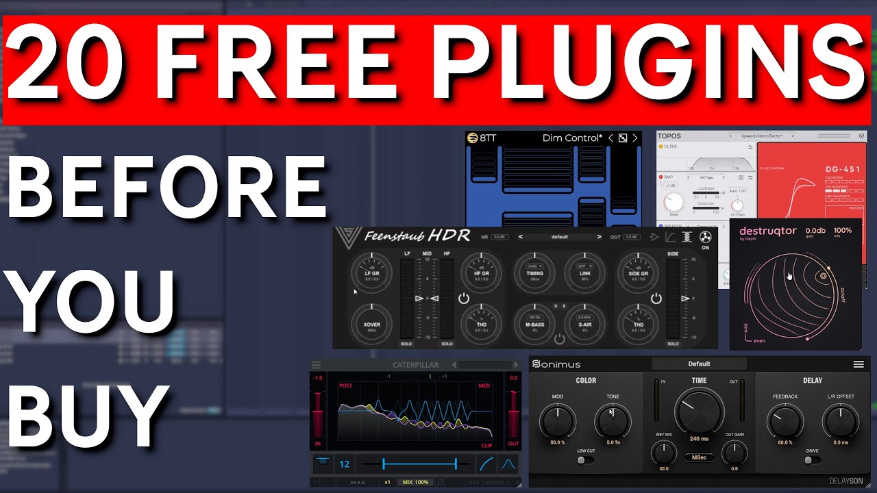 20 Free Plugins I Use Professionally (Not Time Limited)