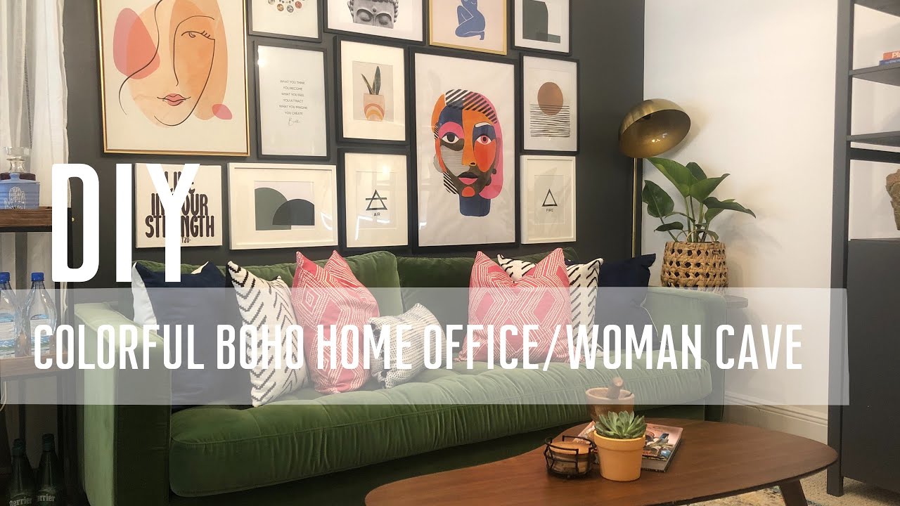 I DECORATED MY CLIENT’S HOME OFFICE/WOMAN CAVE