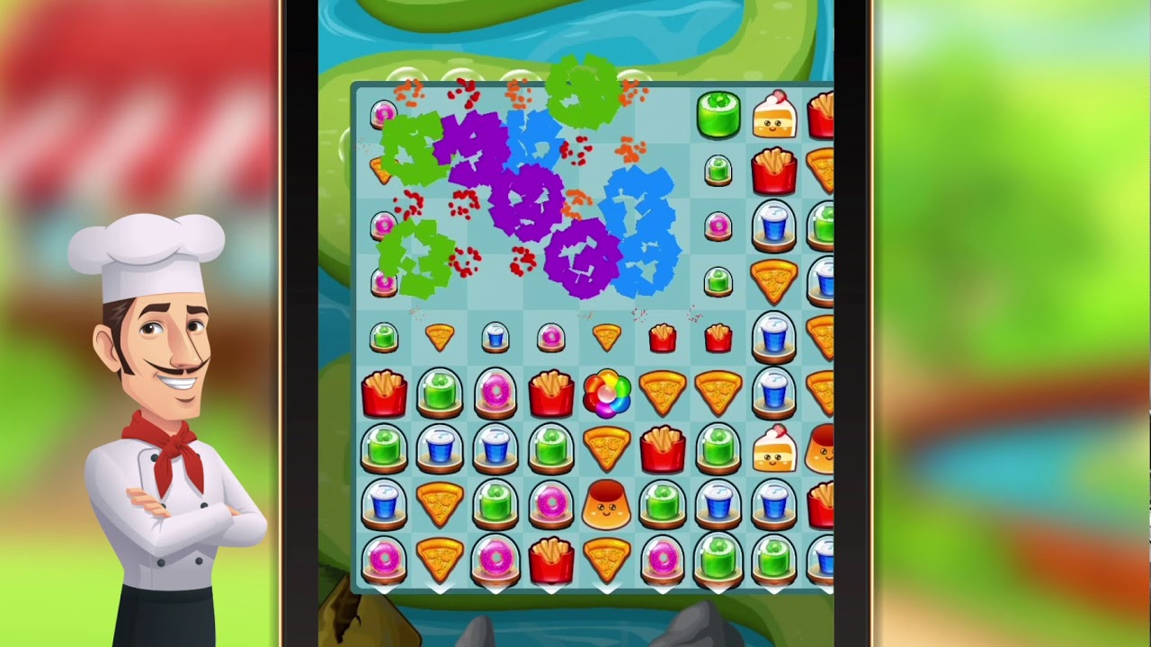 Food Match 3 Games Without Wifi (offline android games) Best Match 3 Mobile Games Puzzle 2021 New