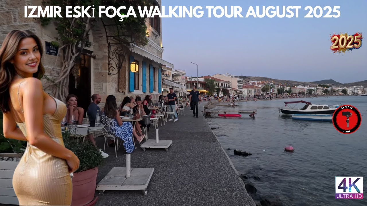 IZMIR ESKİ FOÇA 2025 Walking Tour | 4k UHD 60fps | İZMİR TÜRKİYE