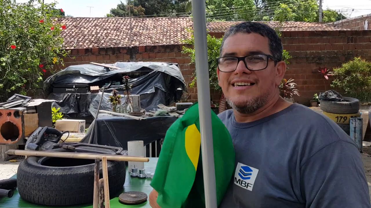 Base e Mastros para bandeiras de baixo custo