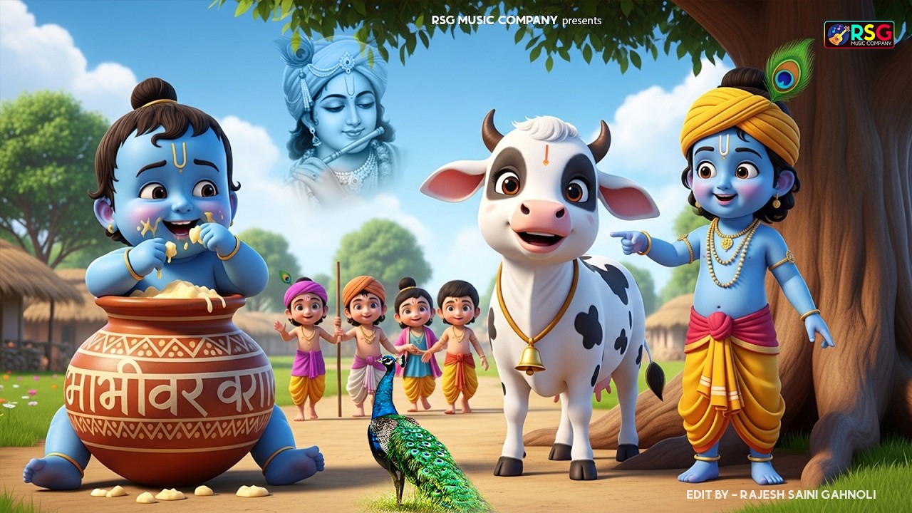 छोटी छोटी गैया छोटे छोटे ग्वाल। Choti Choti Gaiya Chote Chote Gwal। #kanha #krishna #krishnabhajan