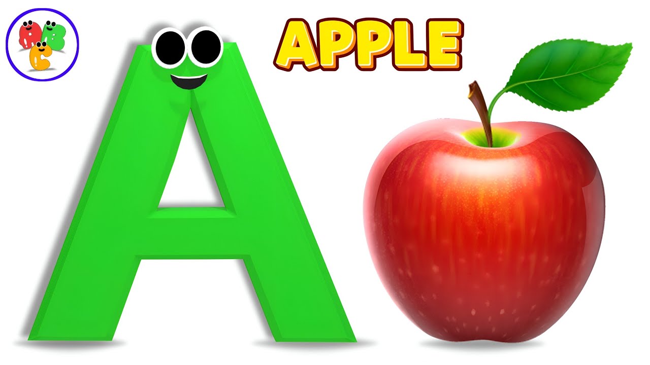 А — это яблоко 🍎 | Песенка про алфавит ABC | Звуки фонетики от А до Я | Развивающее видео для дет...