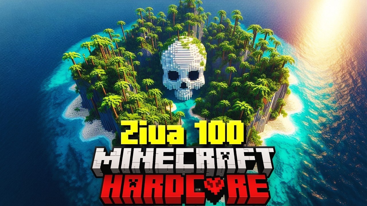 Am Supravietuit 100 de Zile pe o Insula Abandonata in Minecraft Hardcore!