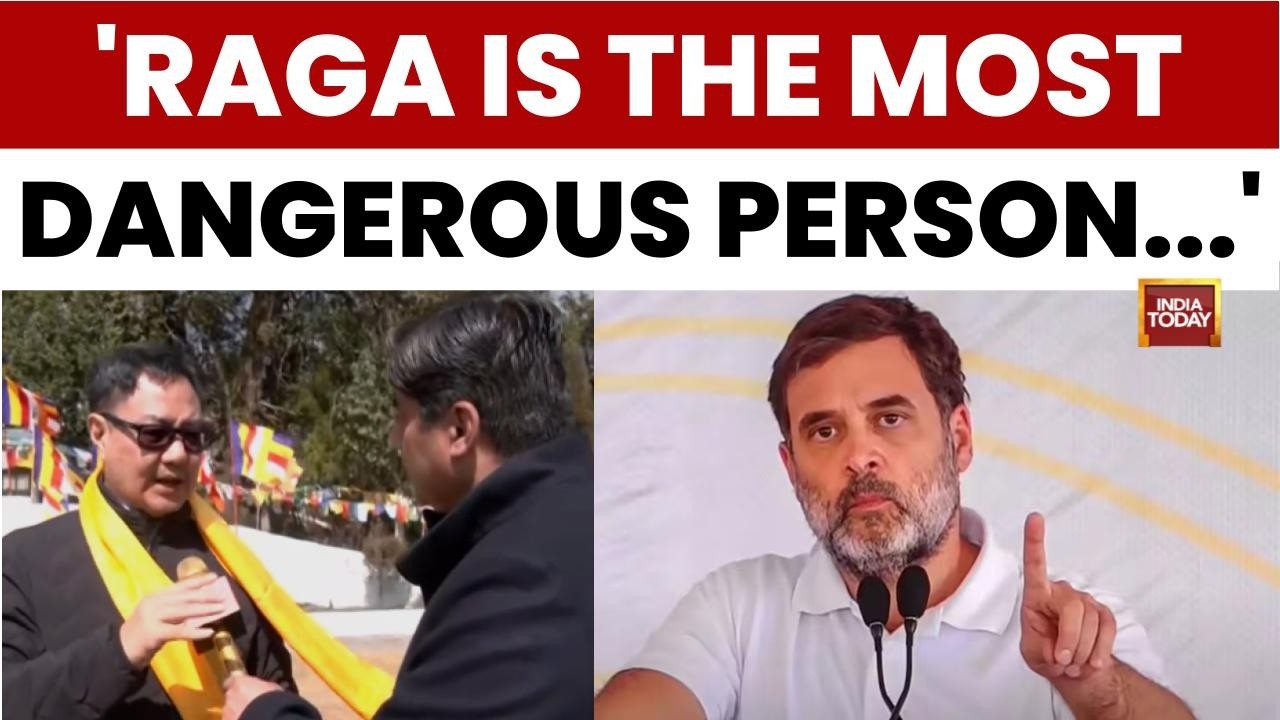 Kiren Rijiju Slams Rahul Gandhi: 'He Is The Most Dangerous Person Right Now To Harm National