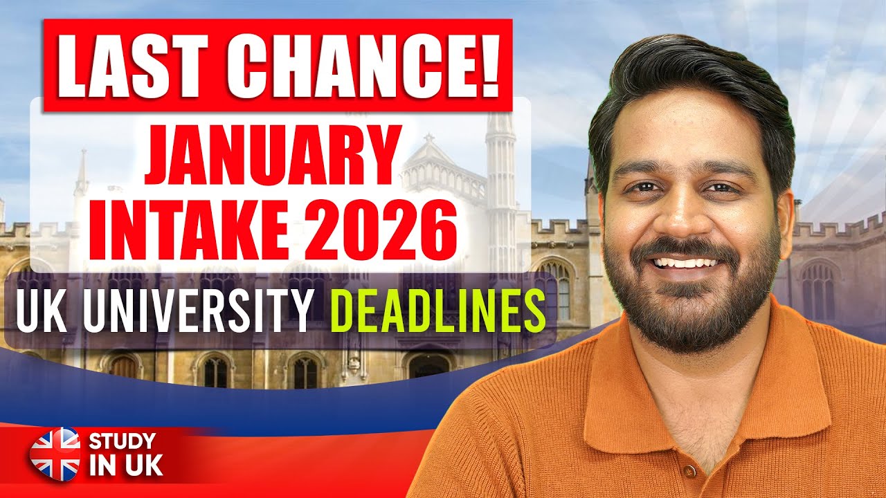 Last Chance! January 2026 UK University Deadlines You MUST Know!