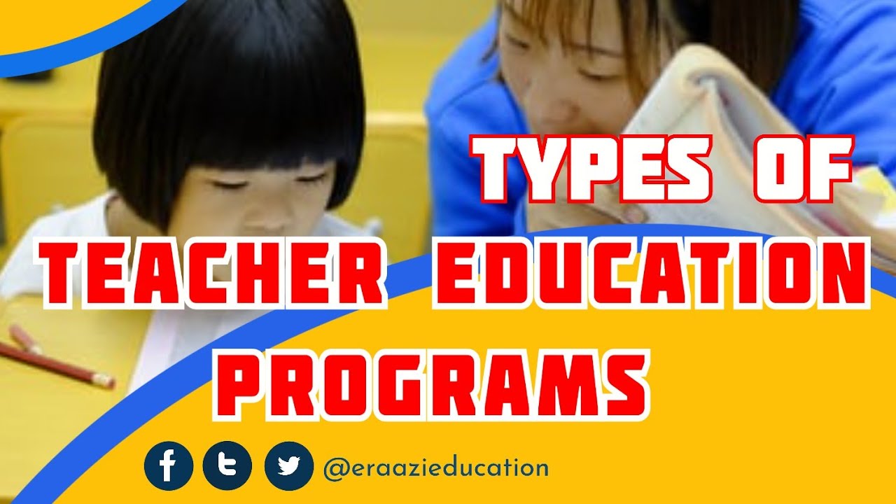 Types of Teacher Education Programs : Preservice,Induction and Inservice 