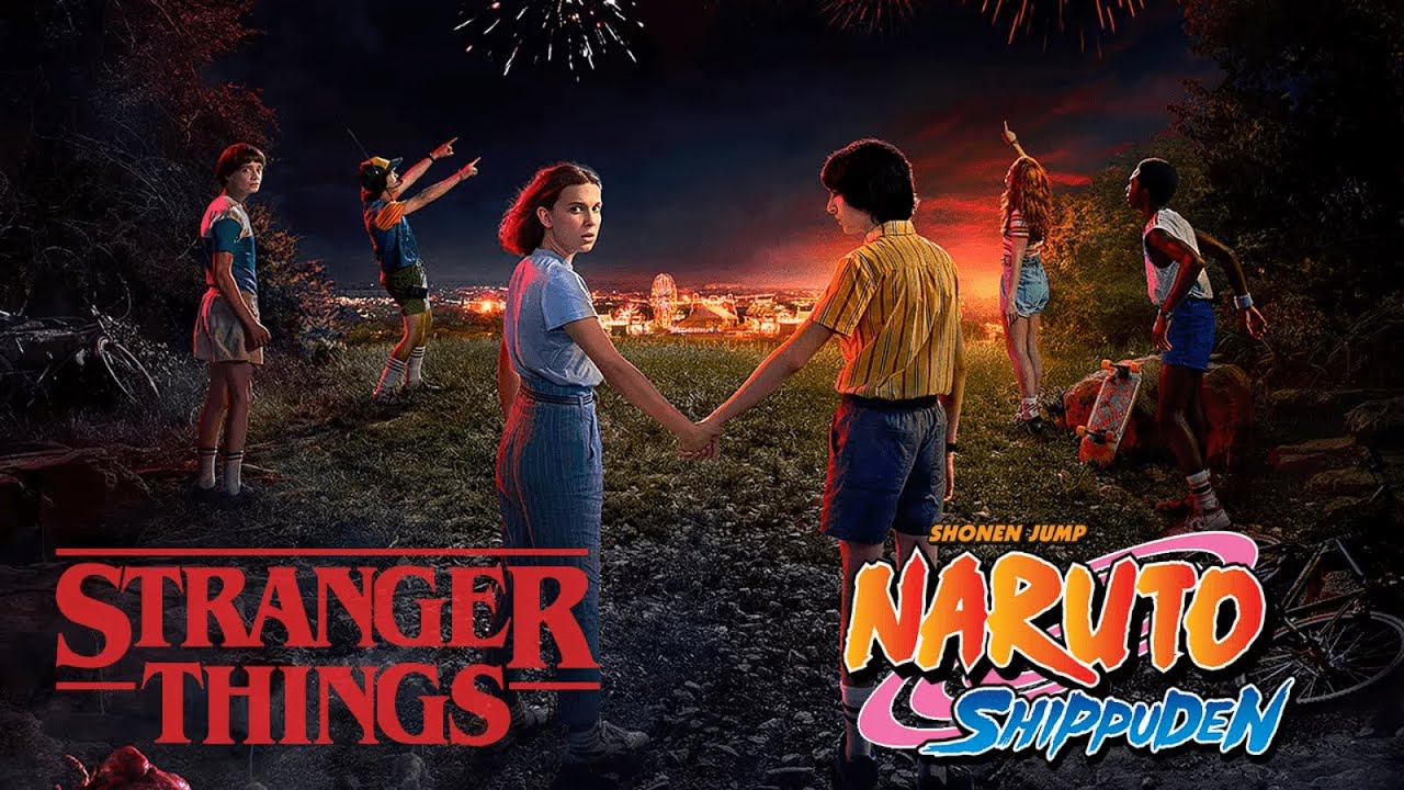 if Stranger Things had an a Naruto Anime Opening