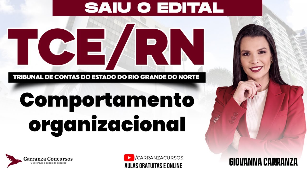 TCE-RN Concurso: Comportamento Organizacional | Administração para Prova