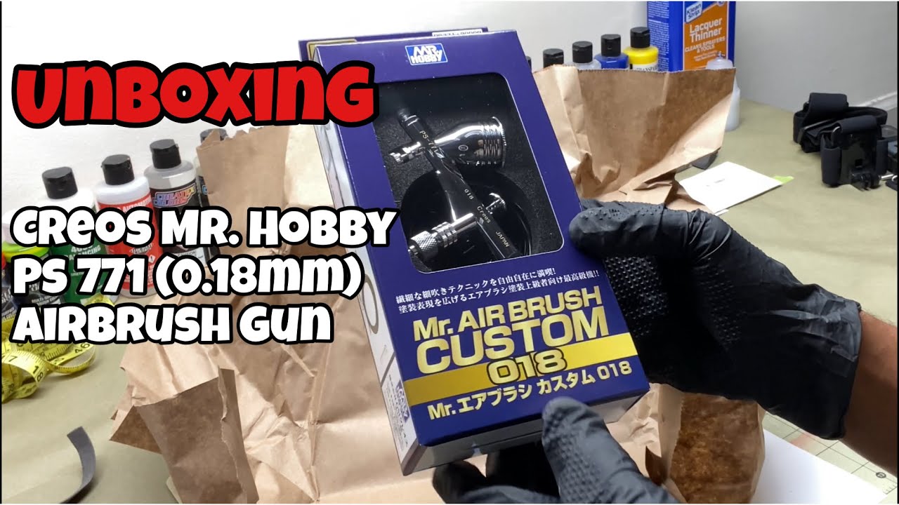 Unboxing - Creos Mr. Hobby PS 771 (0.18mm) Airbrush Gun