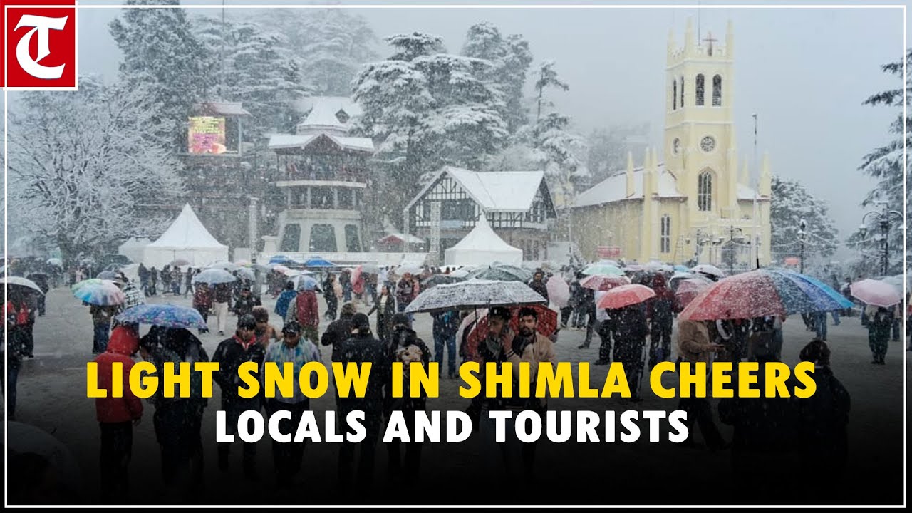 Light snow in Shimla cheers locals and tourists