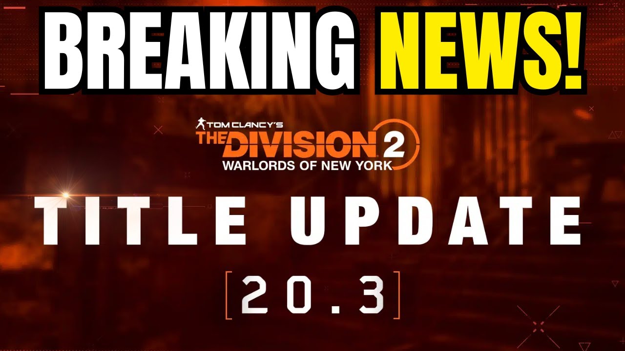 TEMPORARY FIX TO PERMA DEATH | The Division 2 Title Update 20.3 Major Fixes and More. (2024)
