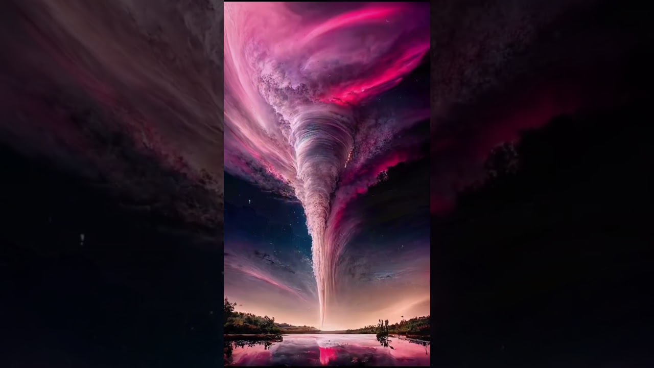 Mesmerizing Tornado in Space: Cosmic Vortex Art| @SomanyMedia 