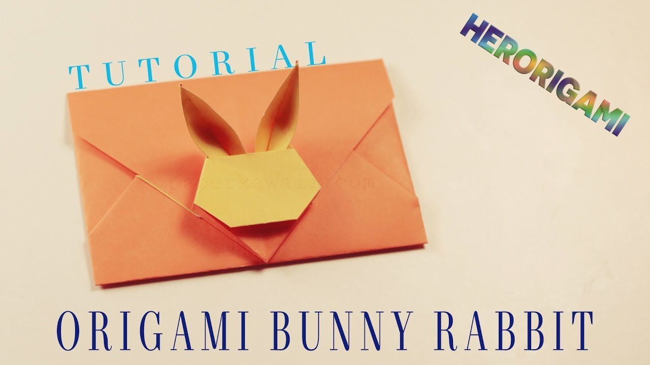 HerOrigami - Bunny Rabbit Enverlop Tutorial