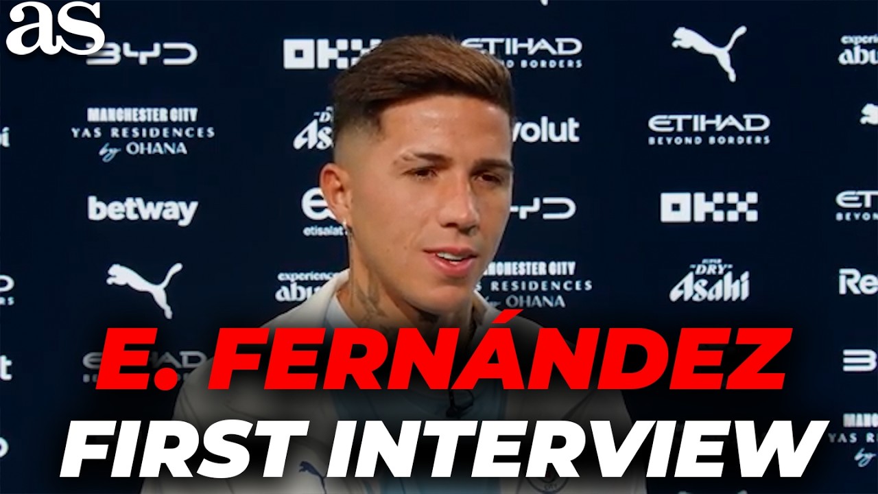 ENZO FERN&Aacute;NDEZ gives his FIRST INTERVIEW as a MANCHESTER CITY player