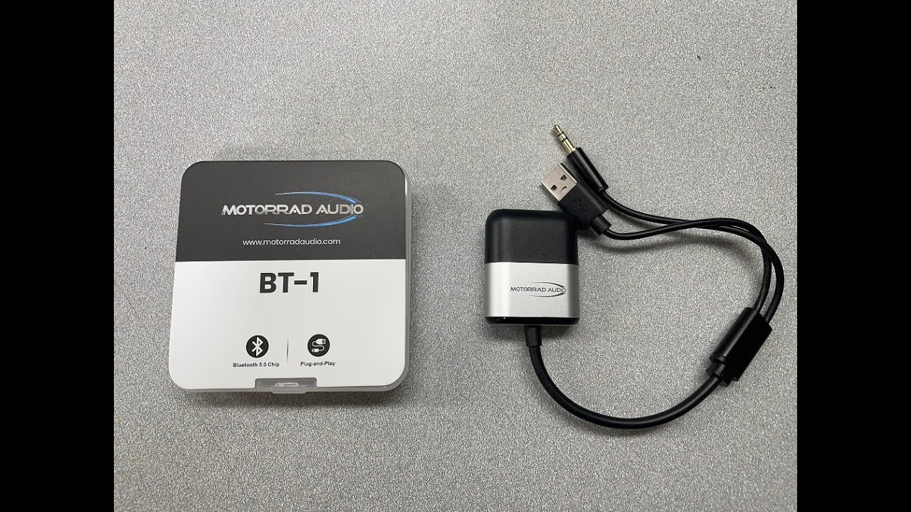 Motorrad Audio's Motorrad BT-1 Bluetooth Adapter for BMW K1600 R1200RT R1250RT w/ OEM USB/AUX Jack