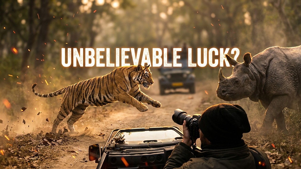 TIGER vs RHINO? 🐅🦏 The Most Intense Moment in Dudhwa History!
