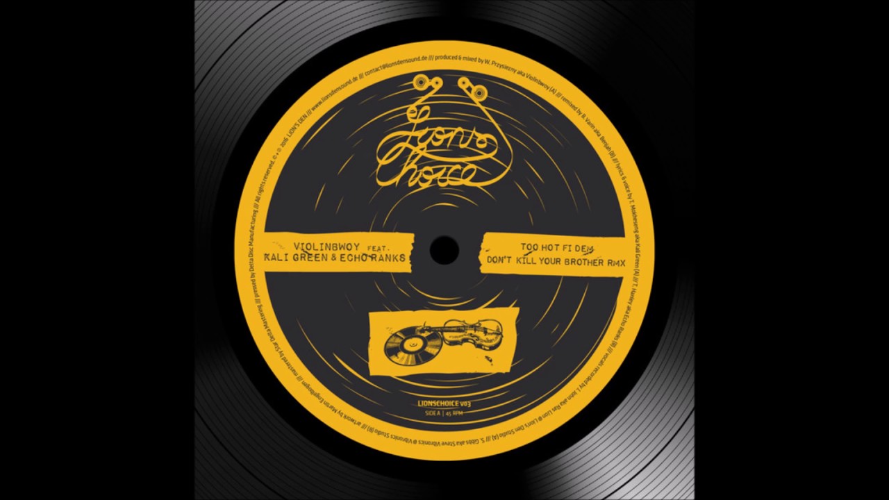 BREDRIN RECORDS FEAT ECHO RANKS/DON'T KILL YOUR BROTHER/VERSION/LION'S  DEN 12''