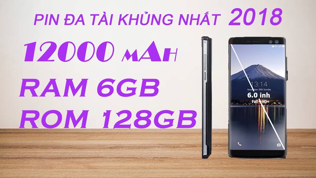 Mở Hộp Doogee BL12000 Pro,Pin Trâu Nhất 2018,Ram 6,Rom 128 GB