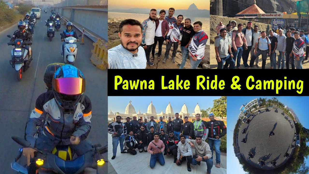 या वर्षाची शेवटची Ride 😱 Pawna Lake Ride with 20 Riders l Pawna Lake Camping l Pawna Lake Lonavala 