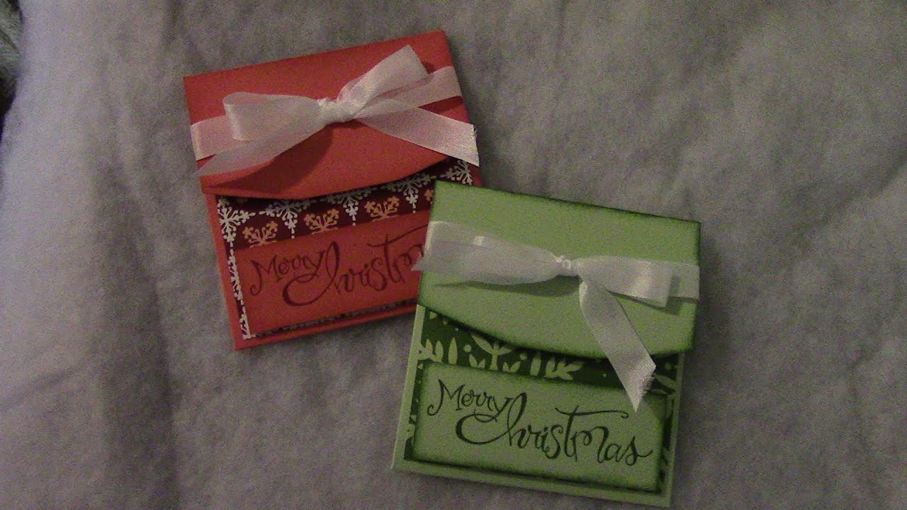 Slide Up Gift Card Holder