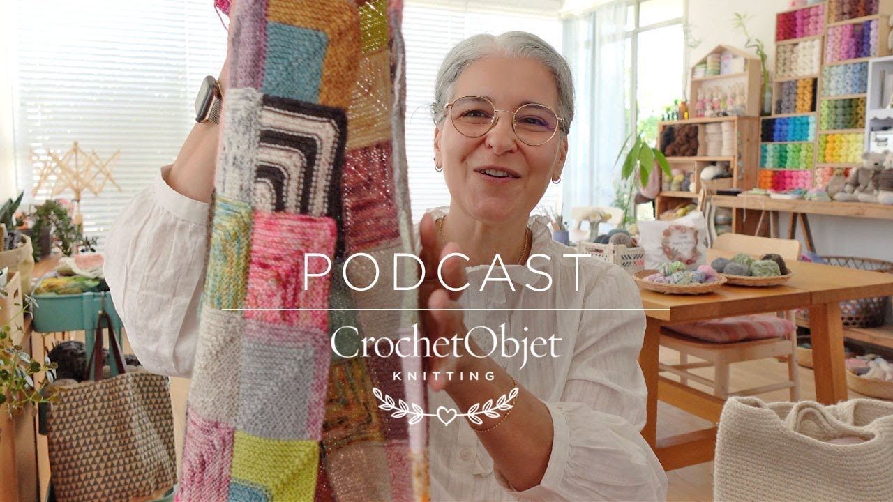 CrochetObjet knitting podcast - Which of my WIP's will be traveling with me