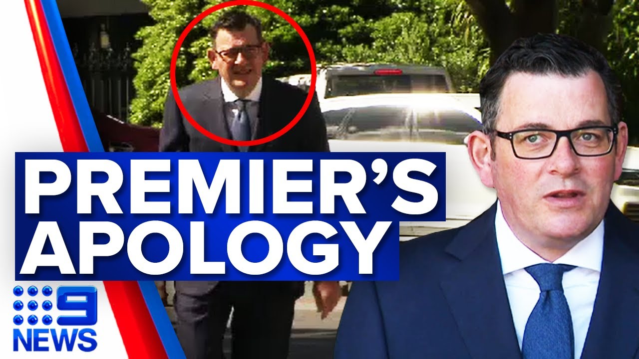 Daniel Andrews fined for failing to wear mask | COVID-19 | 9 News Australia